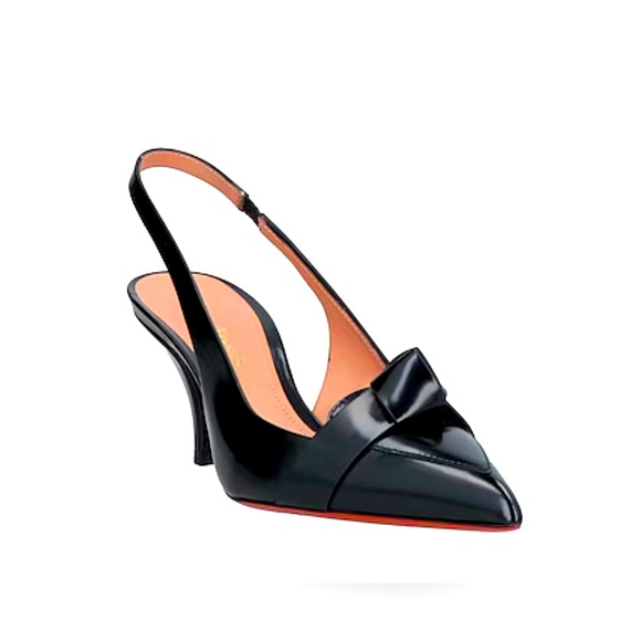 Santoni Knot Detail Slingback Pumps - Picture 1 of 15